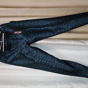 New York Men's Black and Blue Dress Pants